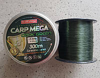 Леска рыболовная BratFishing carp mega dark green 300m 0.35mm