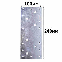 Стальная перфорированная пластина 100х240 (2мм.)