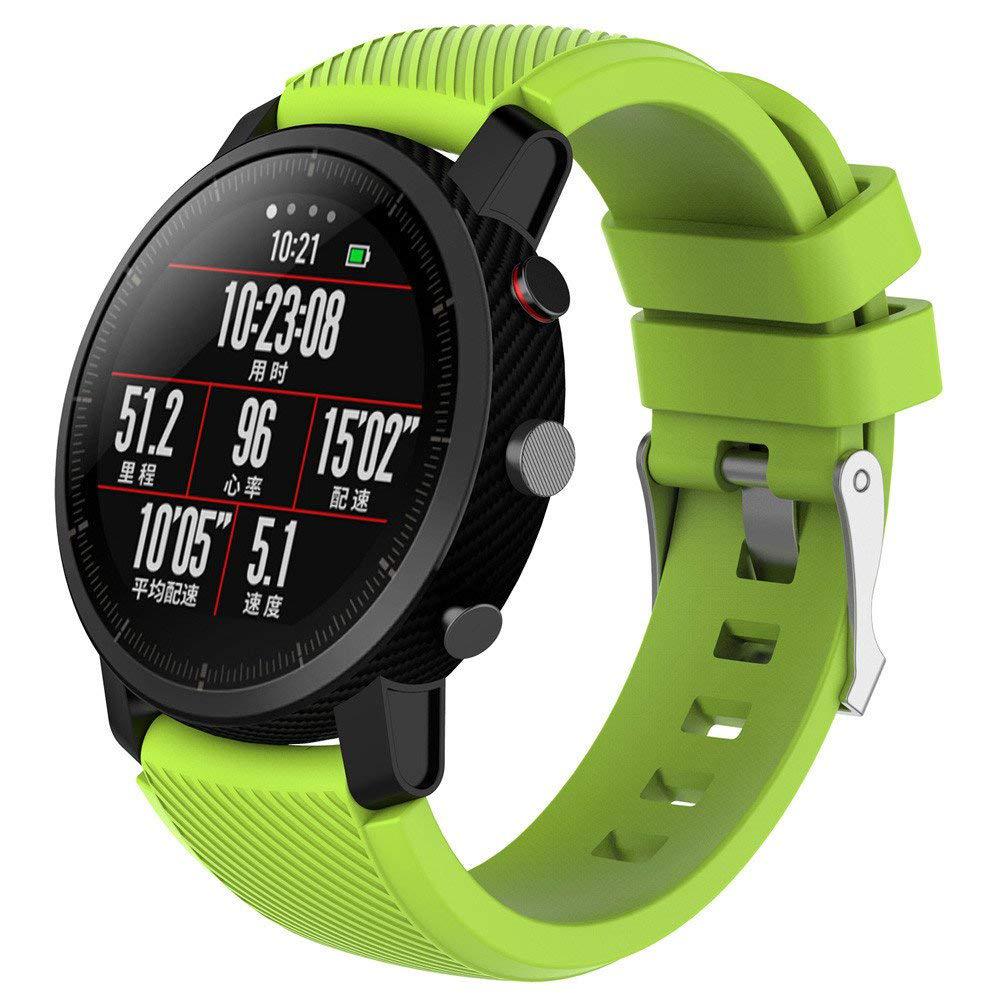 Силіконовий ремінець Primo для годинника Xiaomi Huami Amazfit SportWatch 2 / Amazfit Stratos - Light Green, фото 1