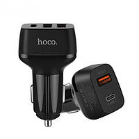 Автомобільний зарядний пристрій Hoco Z15A KUSO, QC3.0, 2 USB + 1Type-C, 4,8A