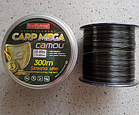 Леска рыболовная BratFishing carp mega camou 300m 0,4мм