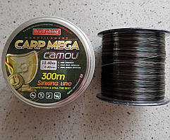 Волосінь рибальська BratFishing carp mega camou 300m 0,4 мм