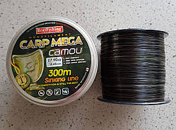 Волосінь рибальська BratFishing carp mega camou 300m 0,45 мм