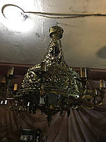Антикварна бронзова старовинна люстра світильник лампа антикварні меблі антикваріат Україна Київ Одеса