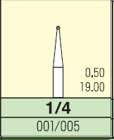 Карбідний бор Mani кулька 1/4 ( 3 шт.)