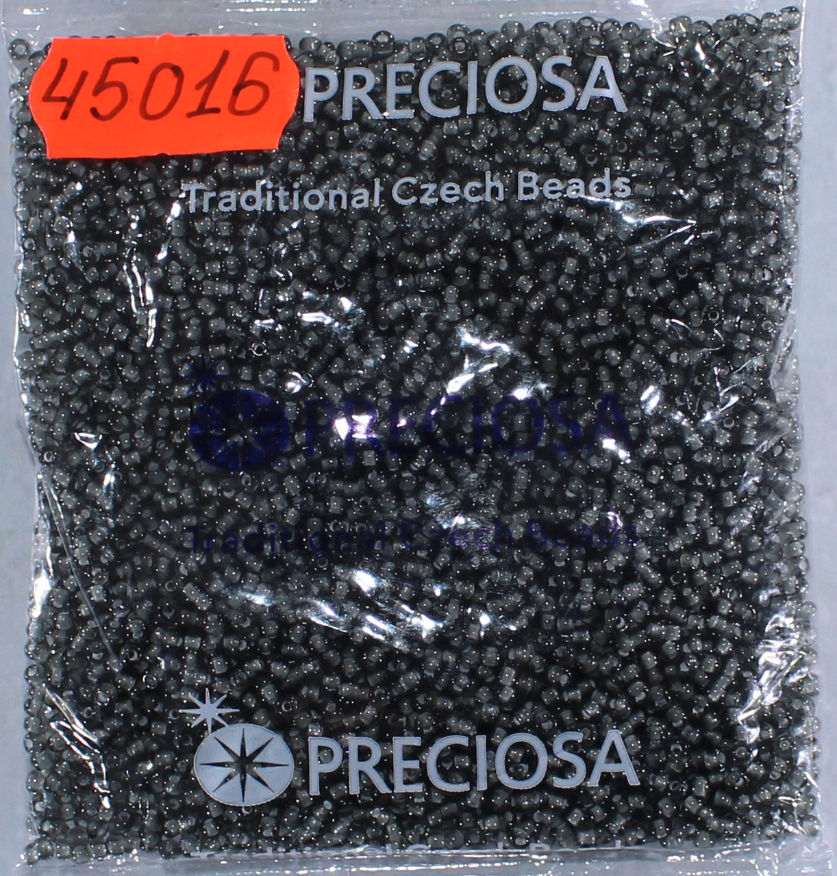 Бісер 10/0, No45016 сірий, пофарбований усередині (пач.50 грамів), фото 1