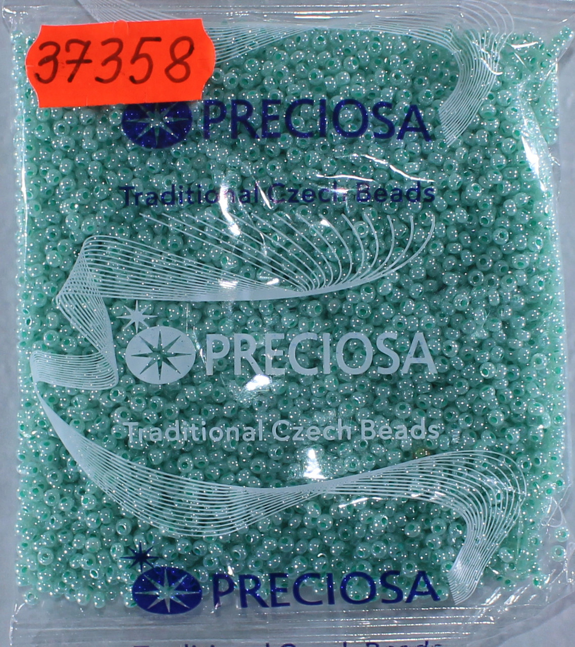 Бісер 10/0, No37358 бірюзовий перламутровий (пач.50 грамів), фото 1