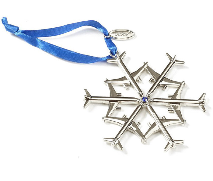 Купить Украшение Boeing Jet Snowflake Waterford NickelPlated Ornament