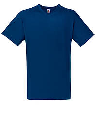 Чоловіча футболка синя з V-подібним вирізом (темно-синій) Fruit of the Loom 46