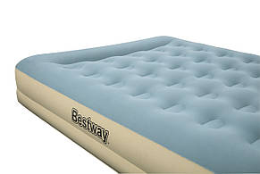 69003 BW, BestWay, Надувна ліжко Refined Fortech, 203х152х33см, вбудований електронасос, фото 4