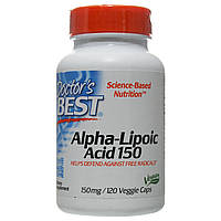Альфа-ліпоєва кислота, Doctor's s Best, 150 мг, 120 капсул