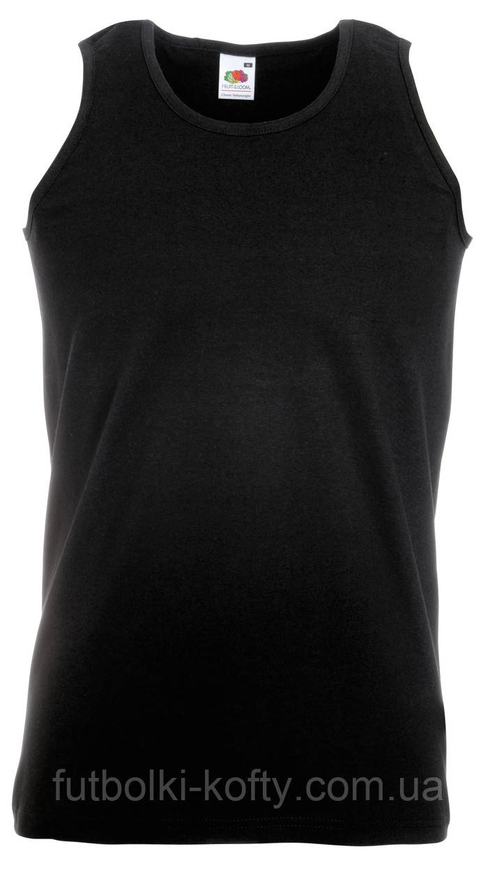 Майка чоловіча спортивна чорна Fruit of the loom Розмір XXL Athletic Vest 61-098-36 Xxl
