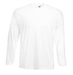 Чоловіча футболка з довгим рукавом біла лонгслів Valueweight long sleeve Fruit of the Loom,2XL, фото 2