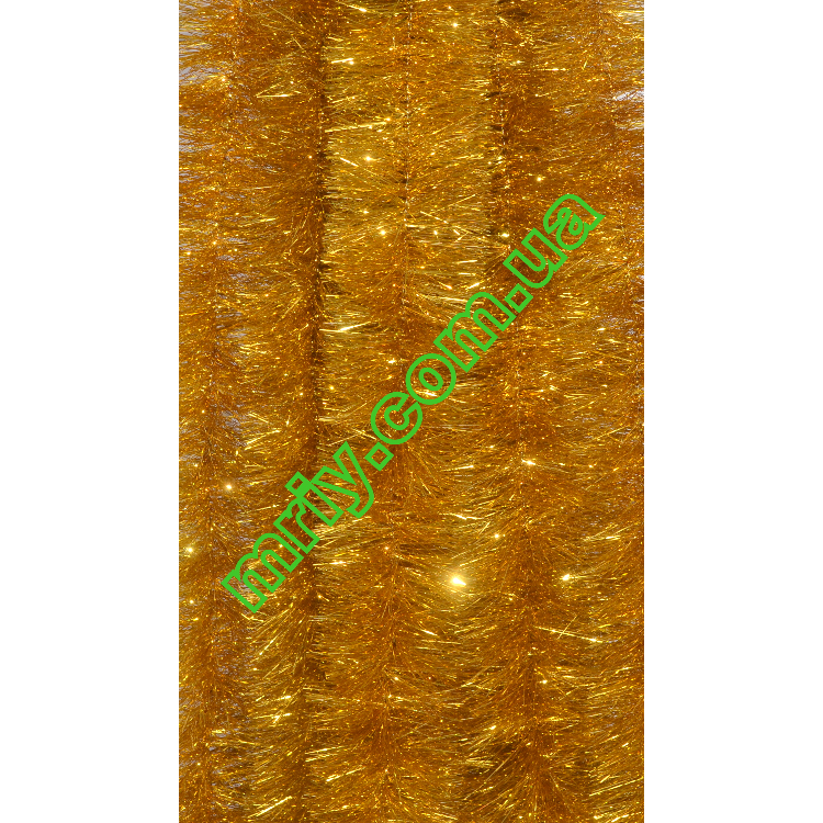 Новорічна мішура Д10 жовтий