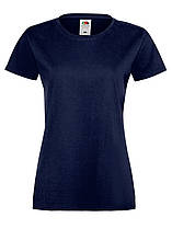 Жіноча футболка М'яка Глибоко темно-синя Fruit of the loom 61-414-AZ XXL