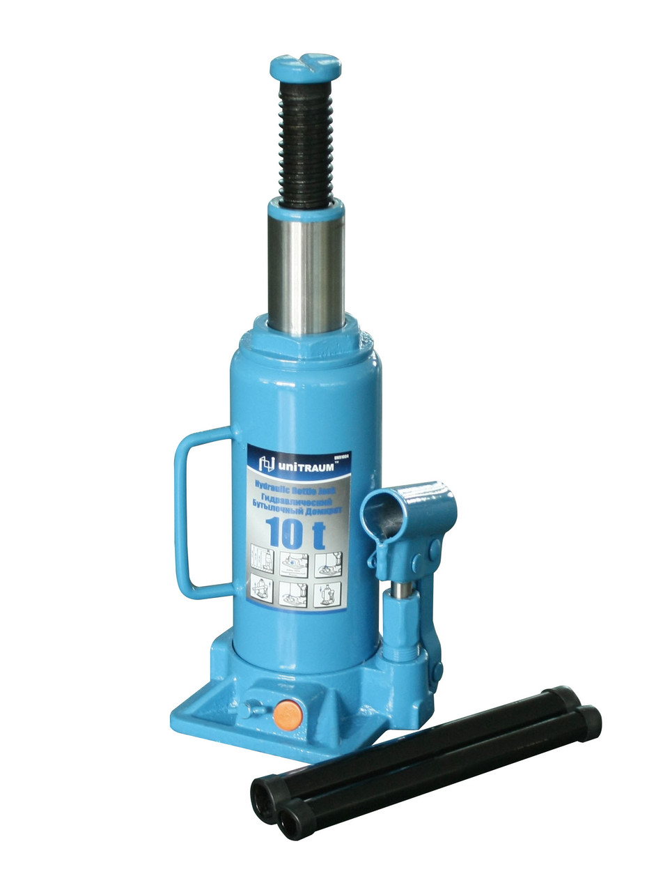 Домкрат пляшковий гідравлічний 10т Unitraum UN91004, фото 1