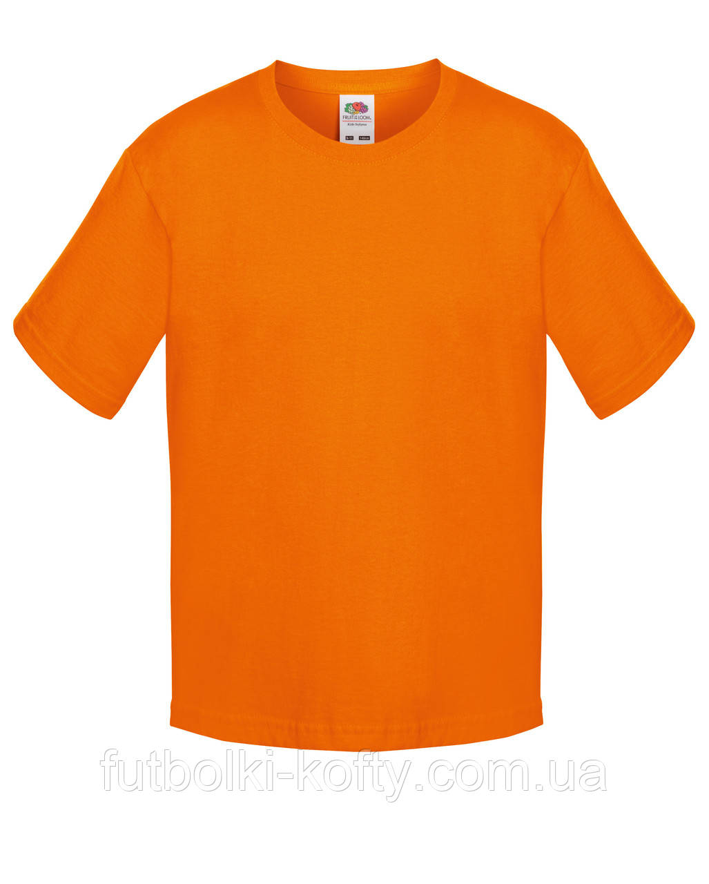 Оранжева футболка дитяча м'яка унісекс Sofspun Fruit of the Loom, фото 1