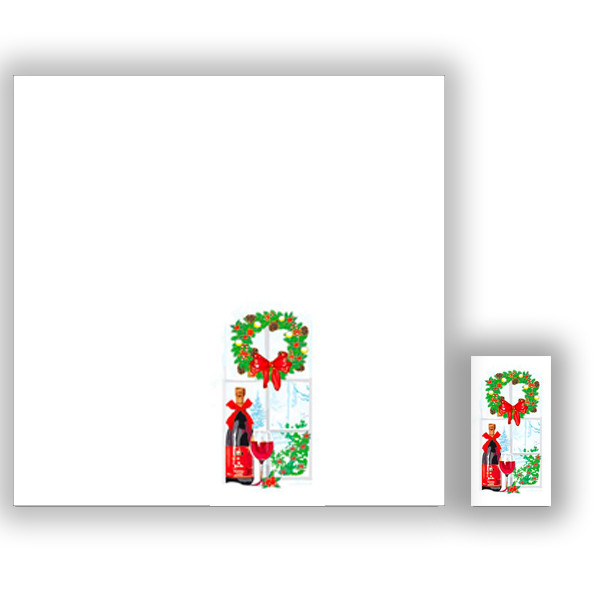 Салфетка ТМ Luxy 33*33 MINI, 3 шари, 10шт. В очікуванні півночі, фото 1