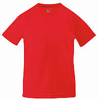 Дитяча спортивна футболка Червона Fruit of the loom 61-013-40 3-4
