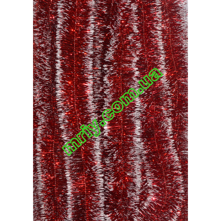 Новорічна мішура Д5 деш червоний