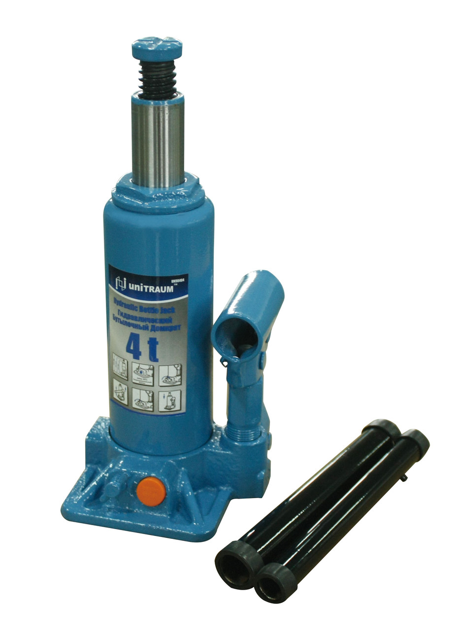 Домкрат пляшковий гідравлічний 4т Unitraum UN90404, фото 1