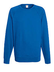 Реглан чоловічий синій светр легкий Lightweight raglan sweat Fruit of the Loom,2XL