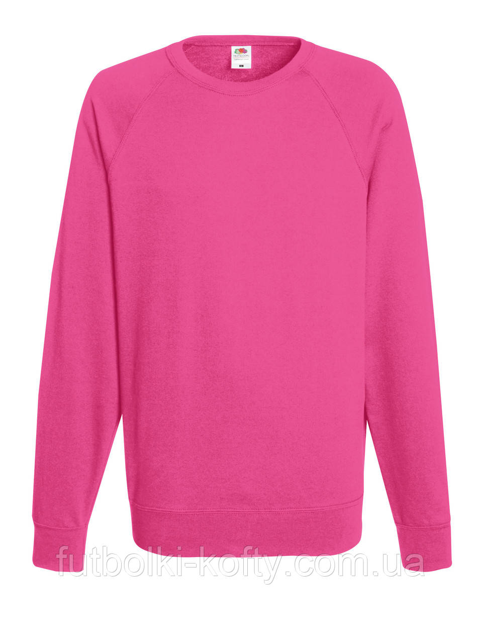 Реглан чоловічий малиновий светр легкий Lightweight raglan sweat Fruit of the Loom,2XL, фото 1