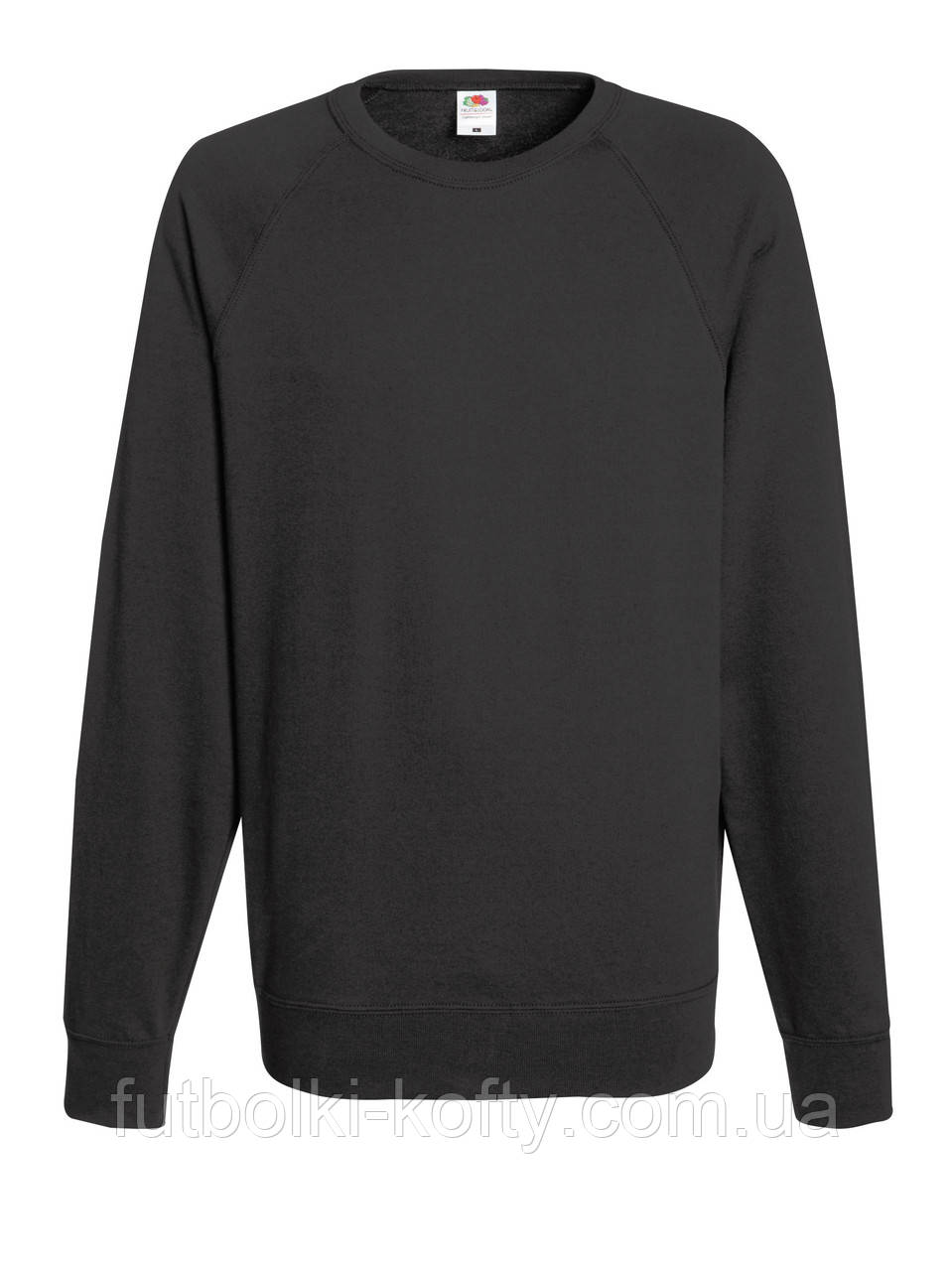 Реглан чоловічий сірий светр легкий (світлий графіт) Lightweight raglan sweat Fruit of the Loom,M