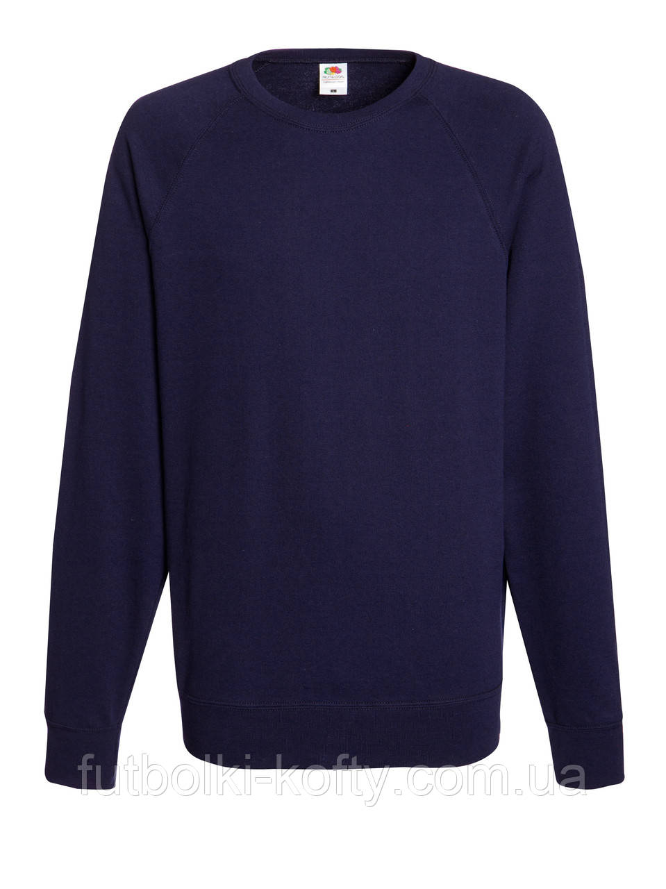 Реглан чоловічий синій светр легкий (глибокий темно-синій) Lightweight raglan sweat Fruit of the Loom,2XL