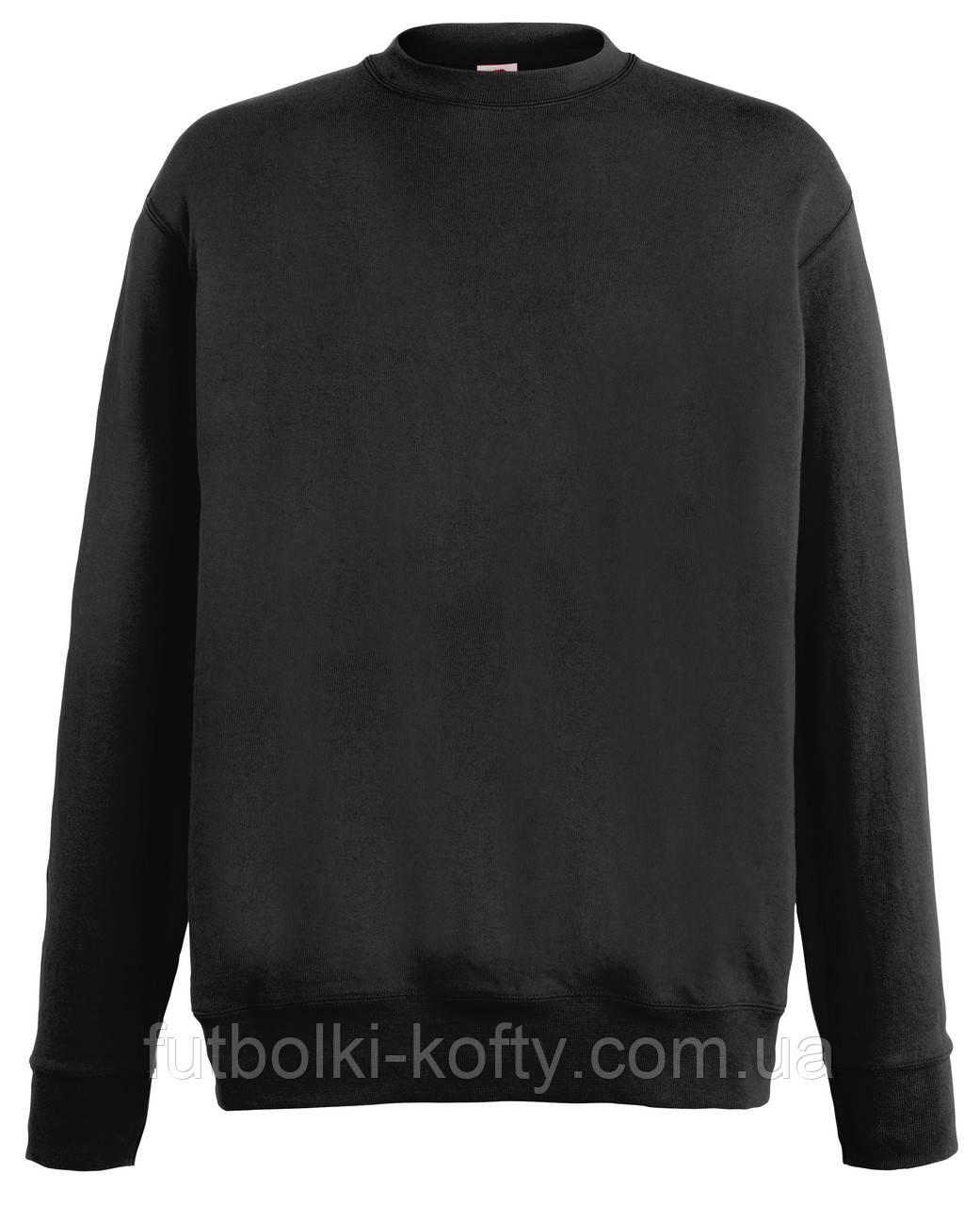 Світшот чоловічий чорний светр легкий Lightweight set-in sweat Fruit of the Loom,L