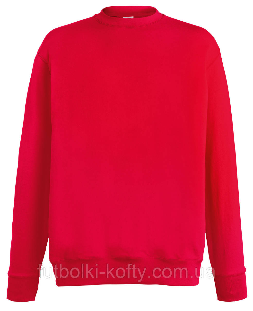 Світшот чоловічий червоний светр легкий Lightweight set-in sweat Fruit of the Loom,S