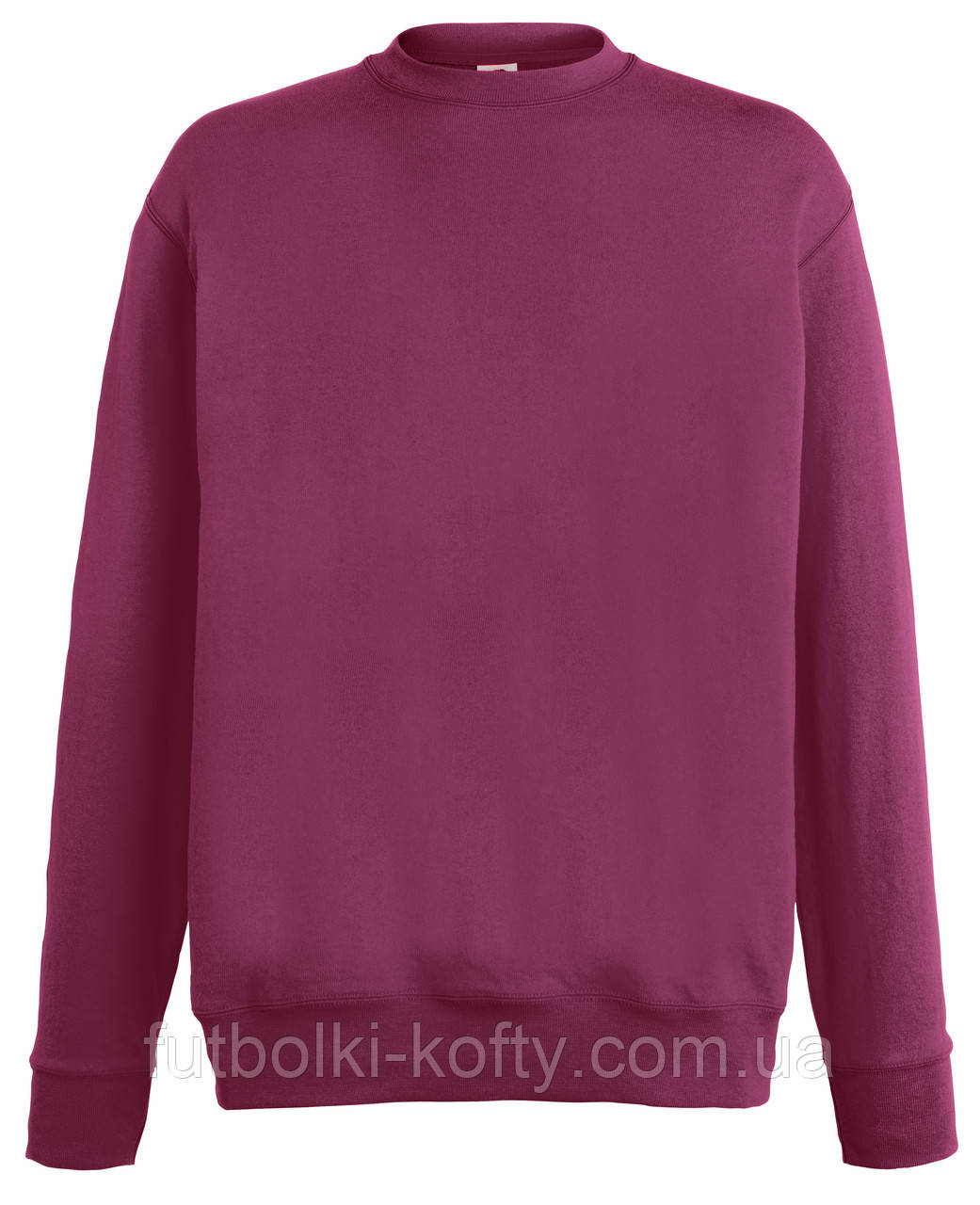 Світшот чоловічий бордовий светр легкий Lightweight set-in sweat Fruit of the Loom,2XL