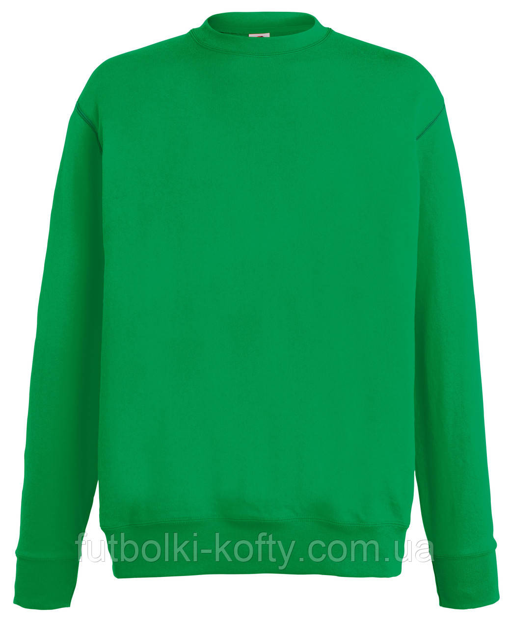 Світшот чоловічий зелений светр легкий Lightweight set-in sweat Fruit of the Loom,L