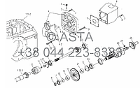 Коробка отбора мощности в сборе (дополнительно) 540r/min или 1000r/min на YTO X904