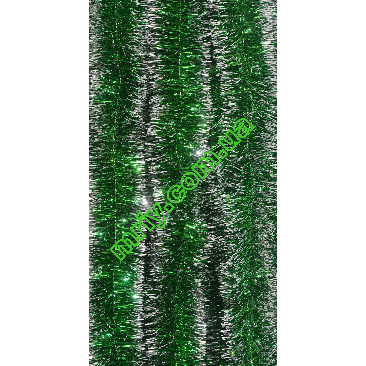 Новорічна мішура Д5 деш зелений