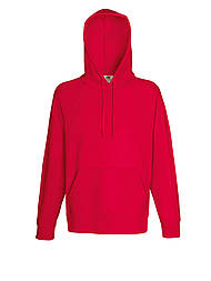 Худі чоловіча червона кофта з капюшоном легка Lightweight hooded sweat Fruit of the Loom,2XL