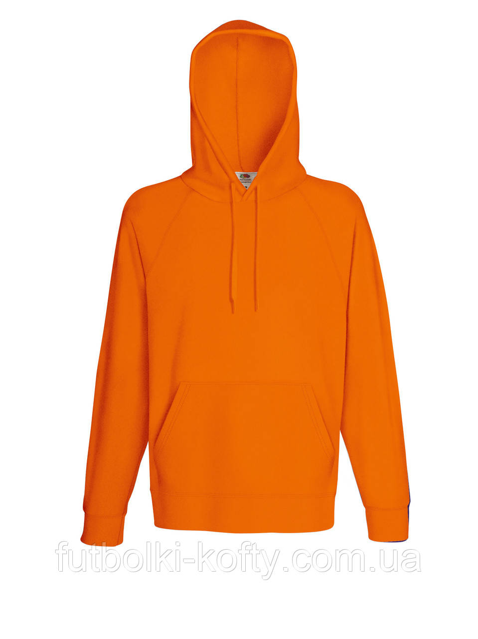 Худі чоловіча оранжева кофта з капюшоном легка Lightweight hooded sweat Fruit of the Loom,S, фото 1