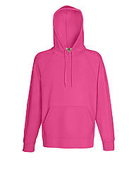 Худі чоловіча малинова кофта з капюшоном легка Lightweight hooded sweat Fruit of the Loom,2XL