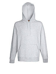 Худі чоловіча сіра кофта з капюшоном легка Lightweight hooded sweat Fruit of the Loom,2XL