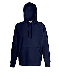 Худі чоловіча синя кофта з капюшоном легка (глибокий темно-синій) Lightweight hooded sweat Fruit of the Loom,2XL