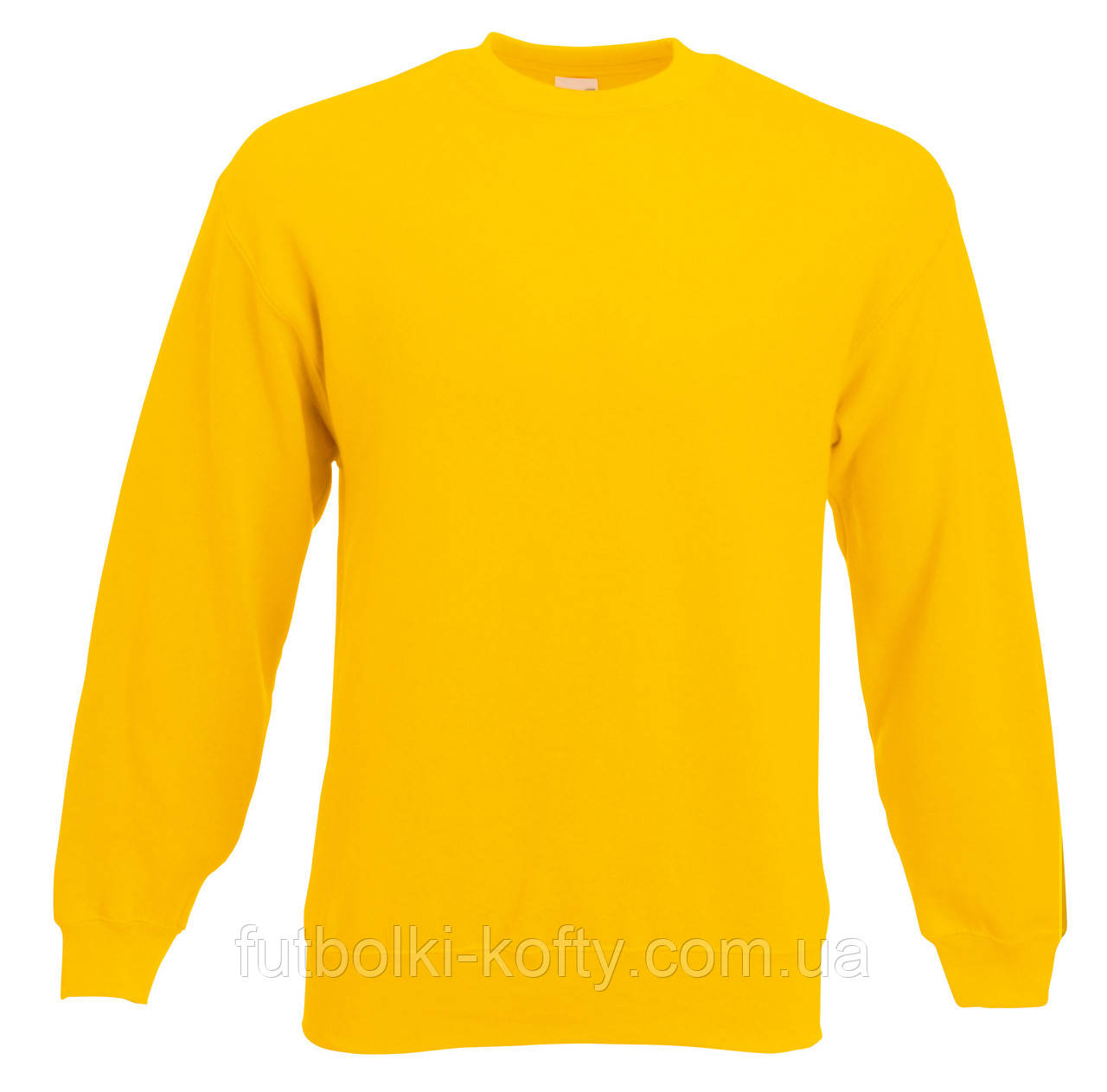 Чоловічий світшот жовтий светр класичний (сонячно-жовтий) Classic set-in sweat Fruit of the Loom,2XL, фото 1