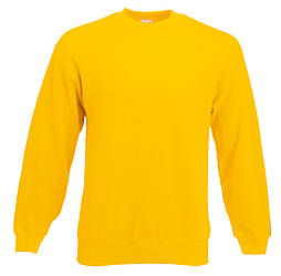 Чоловічий світшот жовтий светр класичний (сонячно-жовтий) Classic set-in sweat Fruit of the Loom,2XL