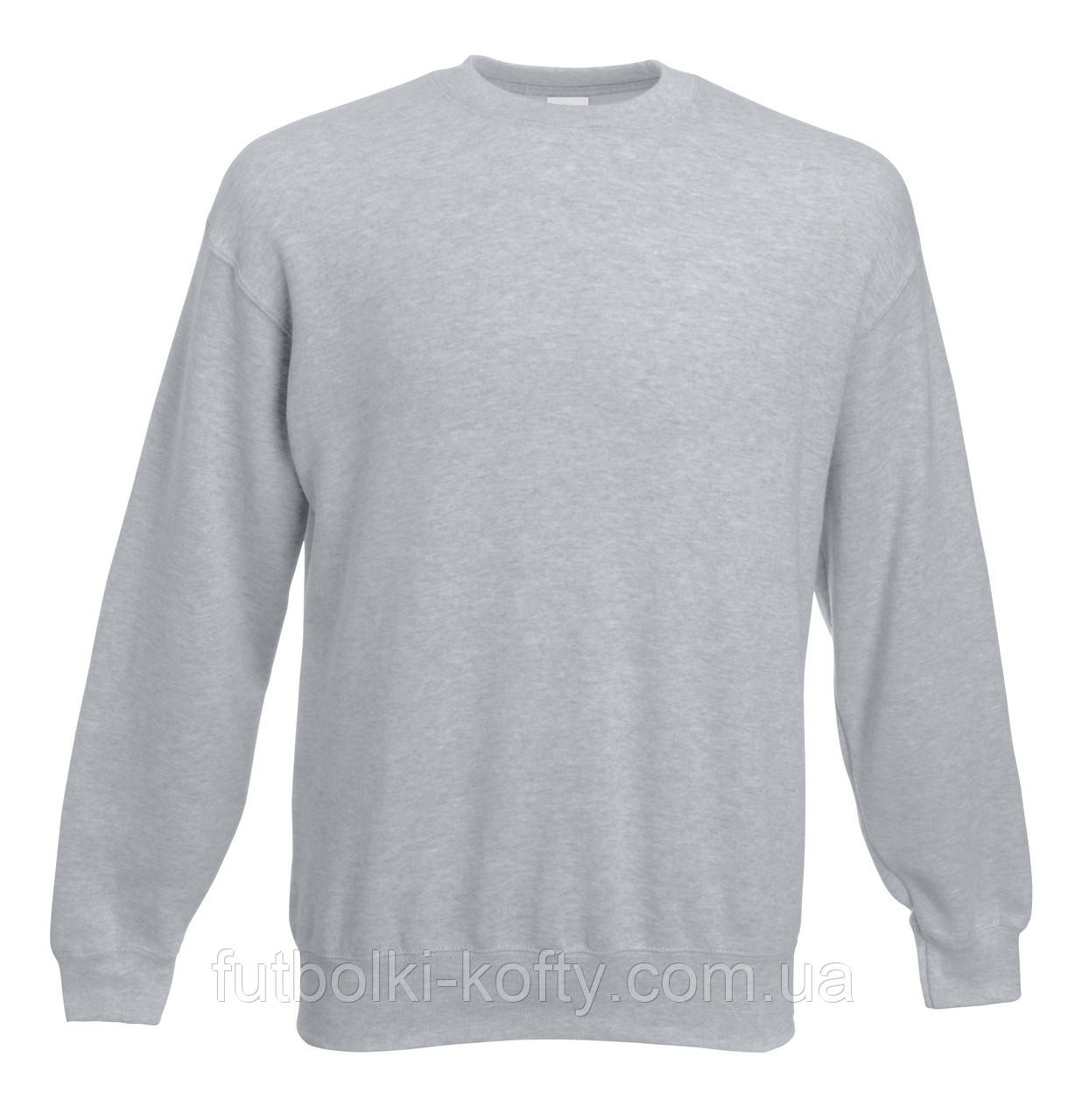 Чоловічий світшот сірий светр класичний Classic set-in sweat Fruit of the Loom,3XL