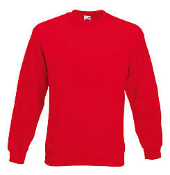 Чоловічий світшот червоний светр класичний Classic set-in sweat Fruit of the Loom,S
