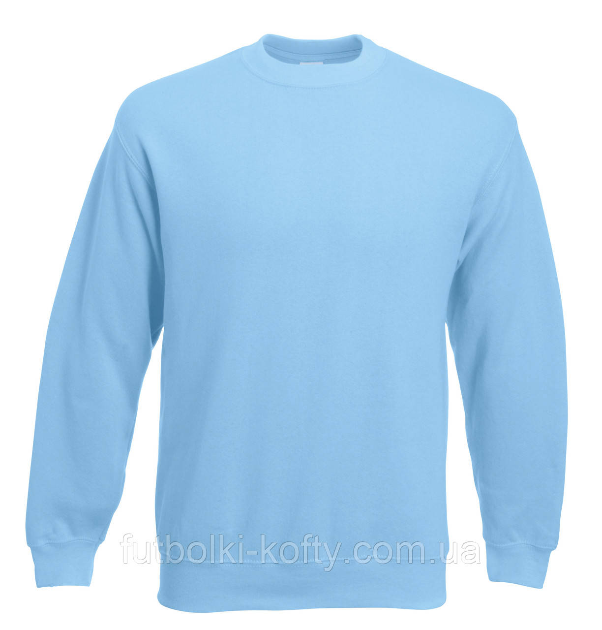 Чоловічий світшот блакитний светр класичний Classic set-in sweat Fruit of the Loom,2XL, фото 1