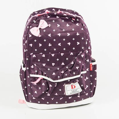 Оптом шкільний/прогулянковий рюкзак для дівчаток 3 в 1 - вишневий - 6-8325-2, фото 2