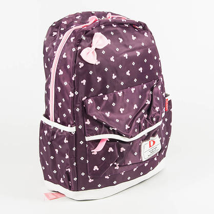 Оптом шкільний/прогулянковий рюкзак для дівчаток 3 в 1 - вишневий - 6-8325-2, фото 3