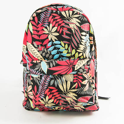 Оптом рюкзак для школи і прогулянок листя - червоний - 12-623, фото 2