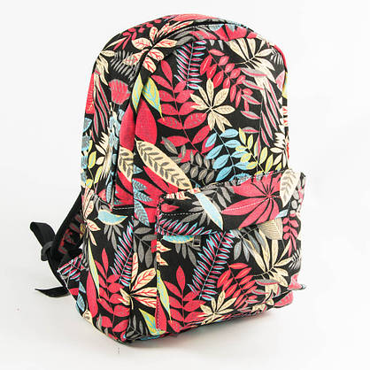 Оптом рюкзак для школи і прогулянок листя - червоний - 12-623, фото 3