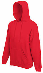 Толстовка чоловіча червона худі (кофта з капюшоном) Classic hooded sweat Fruit Of The Loom, 2XL